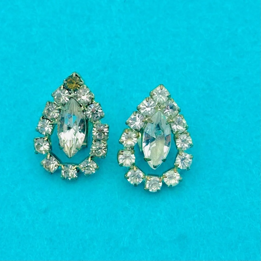 Vintage Rhinestone Shoe Clips - Picture 4 of 7
